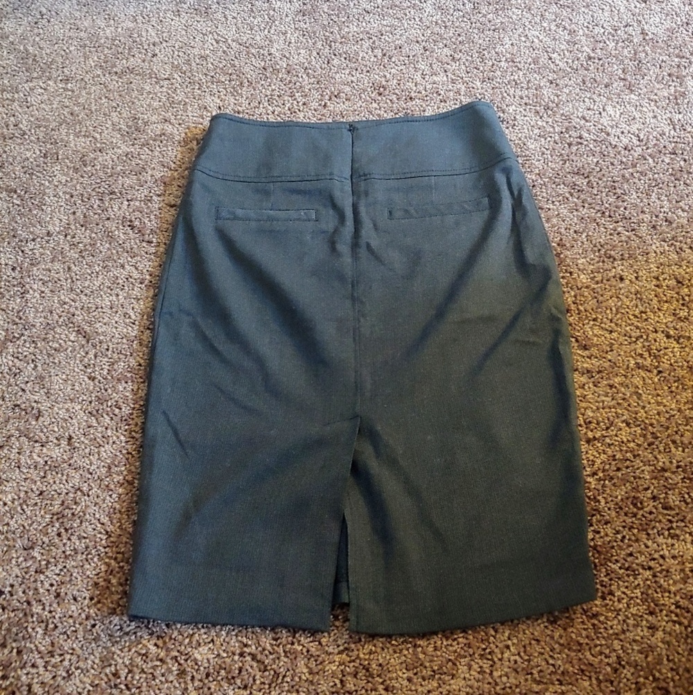 Love culture midi charcoal gray pencil skirt